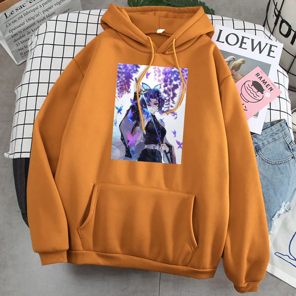 

Толстовка мужская оверсайз с капюшоном, Повседневная Свободная кофта с принтом в стиле аниме, рассекающий демонов, стиль хип-хоп, Харадзюку