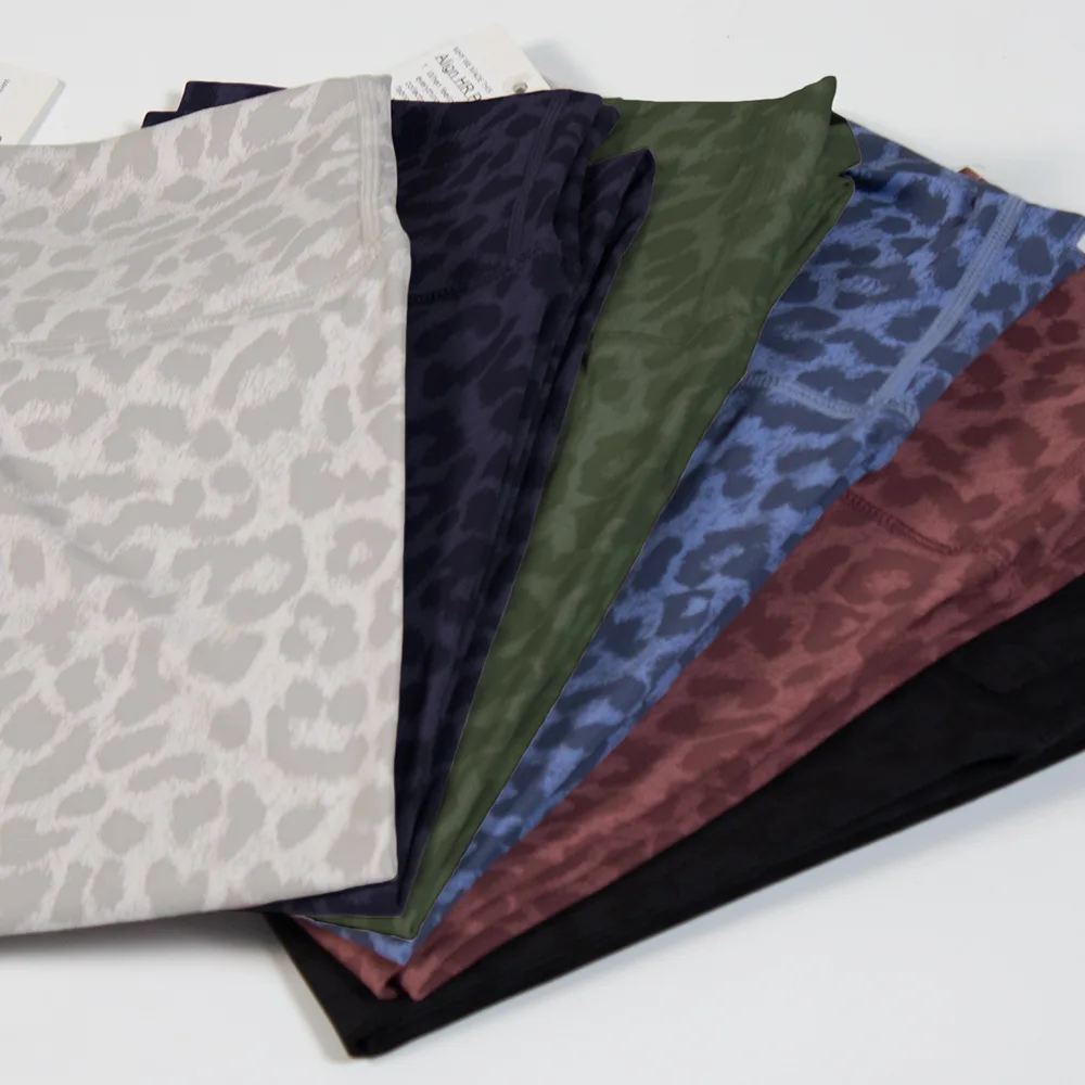 NWT Women Leopard Printed Legging Women's Sports Pants Gym Clothing Tights High Waist Yoga Wear Seamless Fitness Suit