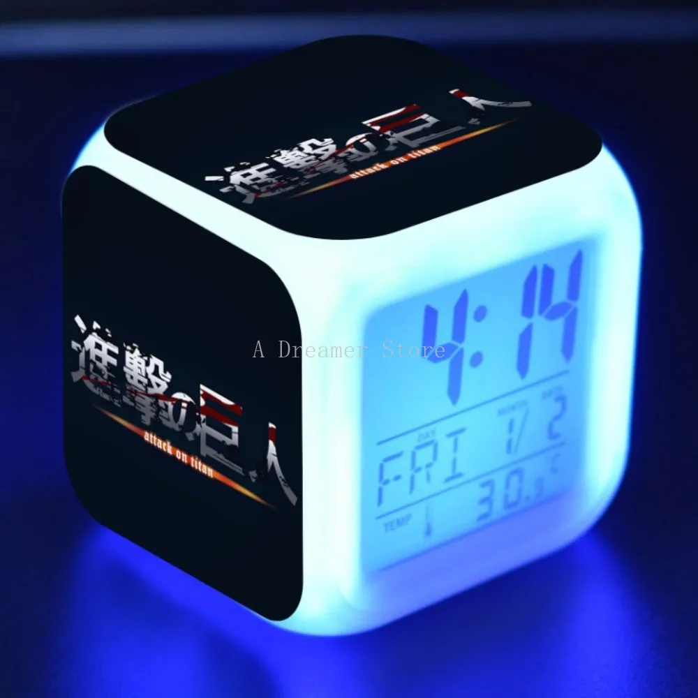 

Будильник «атака на Титанов», светодиодные цифровые часы для солдат, игрушка с светильник кой, подарок для детей, мальчиков и девочек