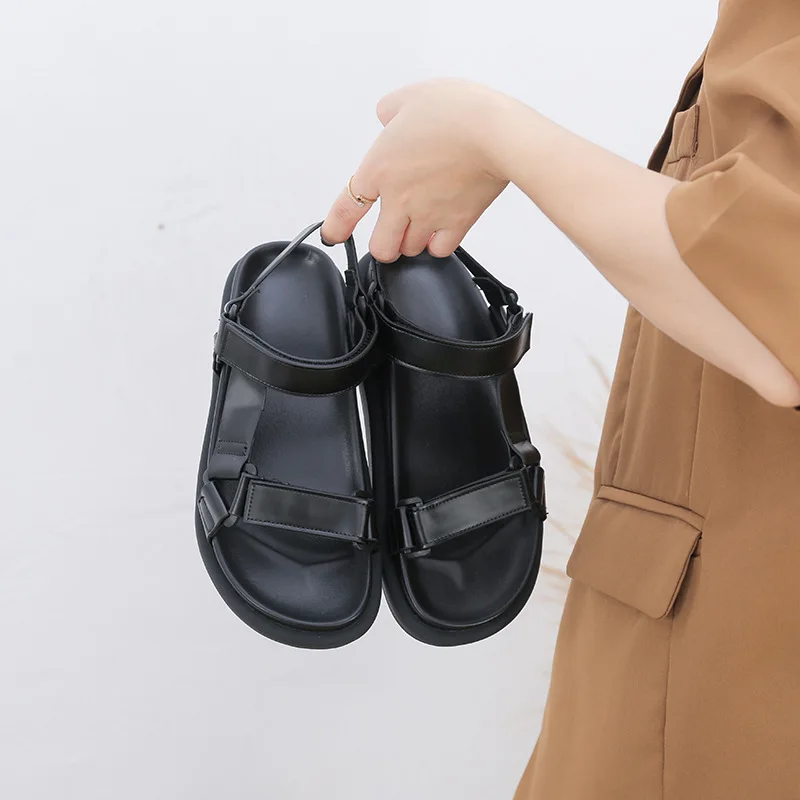 

Gladiator Sandals Women Casual Shoes Woman Flats Female Platform Sandals for Women 2021 Summer Fashion Sandal Woman Shoes Black