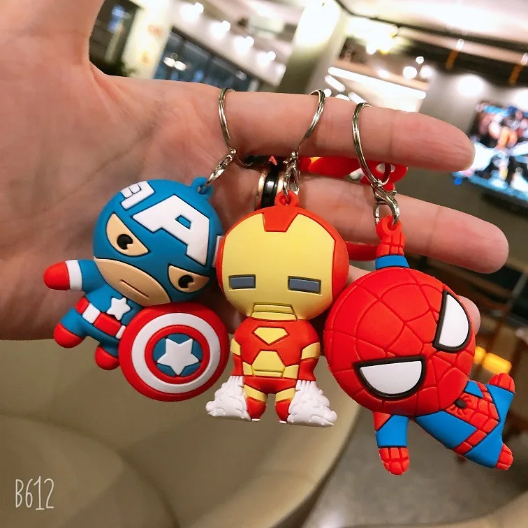Брелок для ключей Marvel Legends Avengers брелок мультяшный Spider Man с Железным человеком Captain