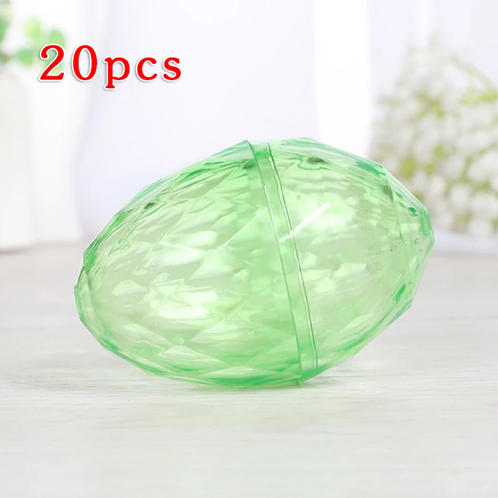 20 шт. пластиковые прозрачные формы в форме яйца для конфет|Подарочные сумки и