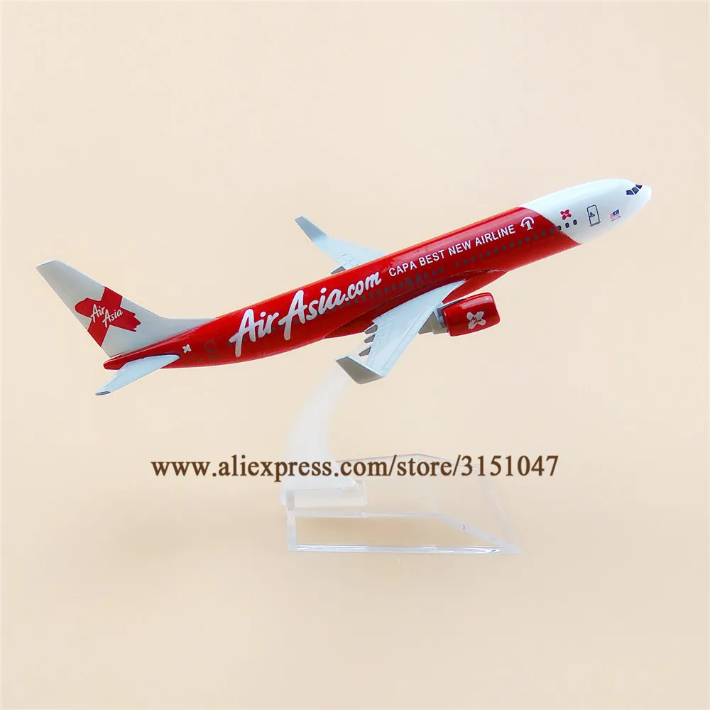 16 см Air Asia CAPA лучшая новая авиакомпания B737 боинг 737 авиакомпании металлическая