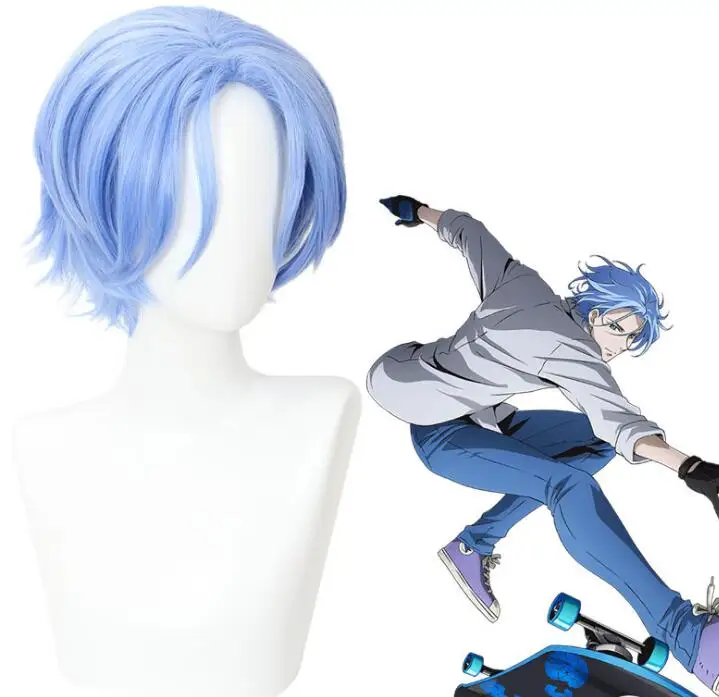 

Anime Short Wig Cosplay Langa Hasegawa Costume SK8 the Infinity Heat Resistant Synthetic Hair Men Women Wigs SK Eight