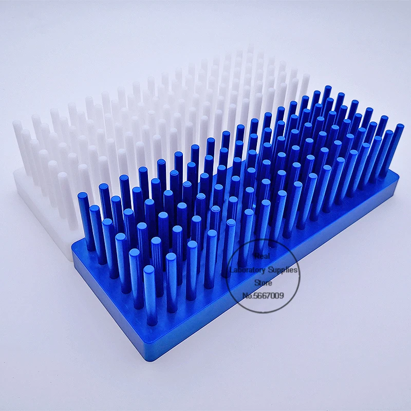 

4pcs/lot lab 66/102column plastic column type test tube drain rack for glass test tube or glass slide placement