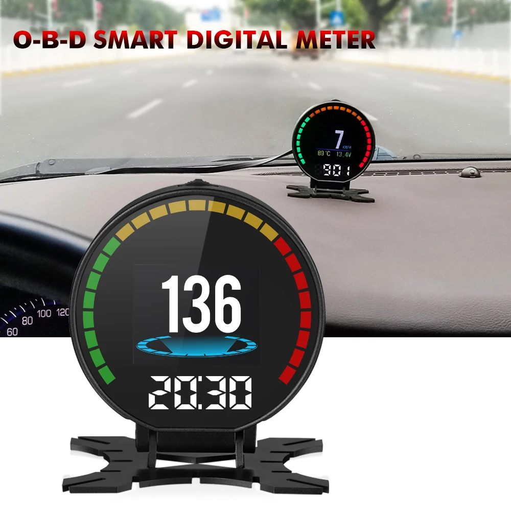 Прибор для диагностики автомобиля Hud Obd Ii 2 цифровой измеритель скорости с
