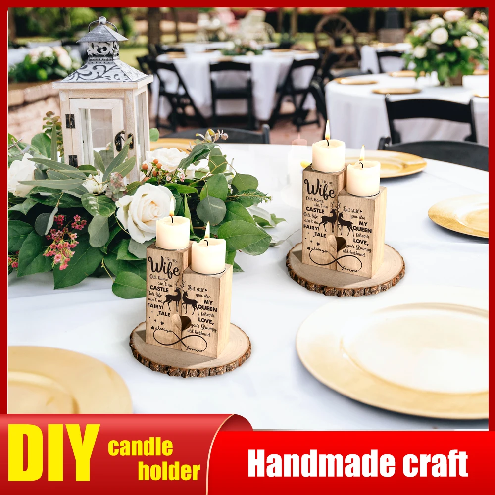 Подсвечник сделай сам восковой подсвечник Европейский Винтажный деревянный