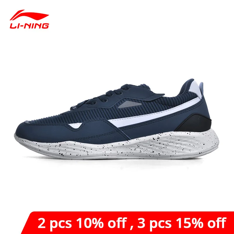 Мужская Спортивная обувь Li-Ning удобные беговые кроссовки с дышащей подкладкой