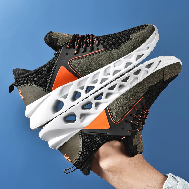 Мужские кроссовки для бега удобные спортивные активного отдыха спортивная