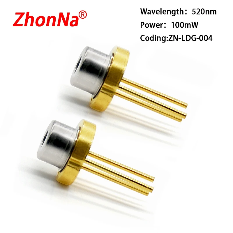

520nm 100mw Laser Diode Module Green Number ZN-LDG-004 ​​DIY Optics Sensor Light Emitting Tube LED Electronic DesiTO56 Package