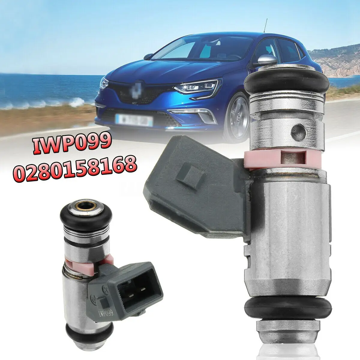 

4 pieces Fuel Injector IWP099 8200025248 8200051963 0280158168 IWP-099 For Renault Clio II Kangoo Twingo Thailia 1.2(i) 16V