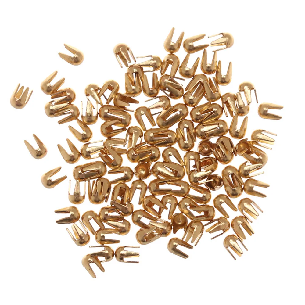 100 шт./пакет 2 мм мини Пряжка круглая бусина молот супер маленькие металлические