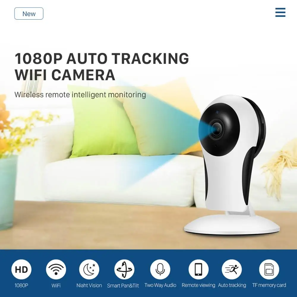 BESDER HD 960P WiFi IP-камера Домашняя камера Внутренняя IP-система видеонаблюдения с