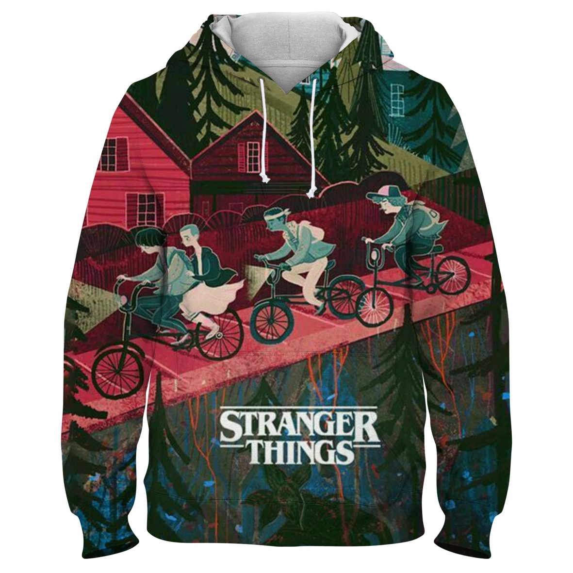 

Stranger Things 3D Printed Women's Oversized Hoodies Hip Hop Hooded Hoodie for Girl Autumn 2021 Sportswear Long Sleeve Pullover