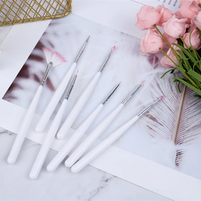 Набор маникюрные щетки для нейл арта кисти рисования дизайнерская щетка