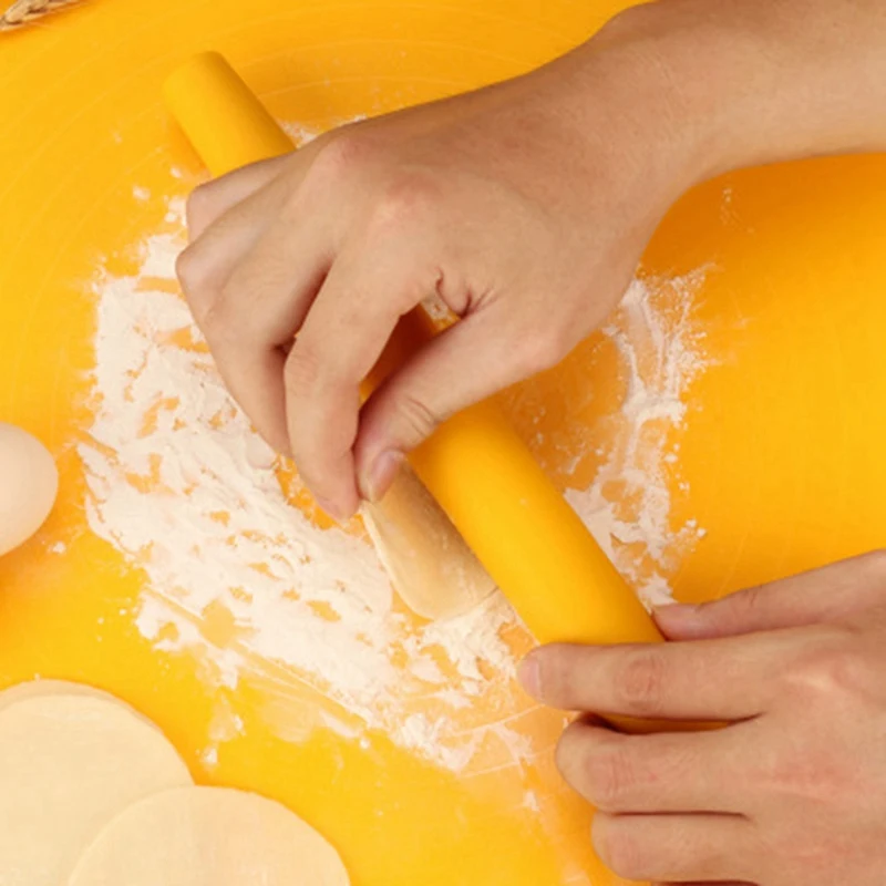 

Baking Sheet with Rack Set with 3Pcs Rolling Pin Dough Mat Thickness Rings Pizza Pastry Pie Baking Kitchen Tool Kit Retail
