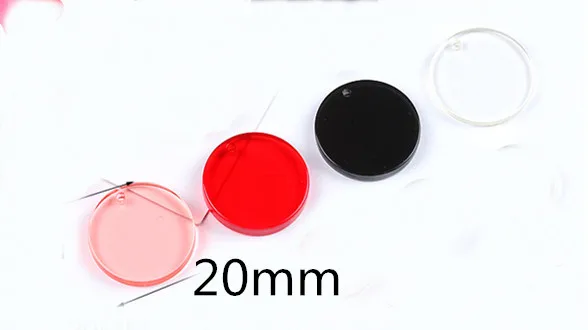 mixed color SEA MEW 20 шт. модное акриловое Сердце Круг Подвеска с пентаграммой разъемы Шарм для серьги ювелирных изделий - Цвет: mixed color