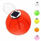 фонарь солнечая батарея Солнечный светильник фонарь Светодиодная лампа на солнечных батареях (фея светильник s Водонепроницаемый нейлон Глобус Свадебные украшения двора с Батарея 12 дюймов