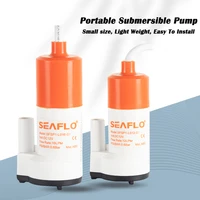 16 lpm seaflo portable submersible pump mini portable bomba de agua 12v dc bilge water pump for rv yacht tea set food grade pump