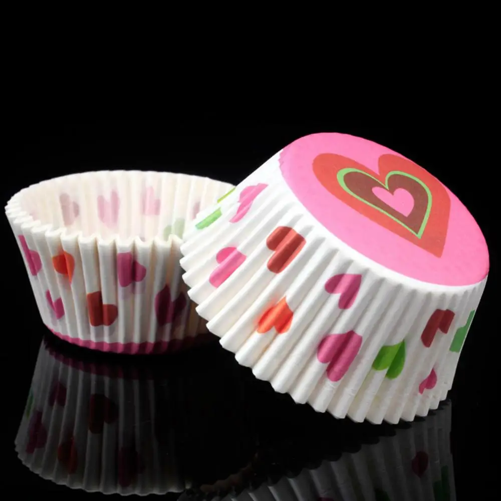100Pcs Lovely Cupcake Cake Paper Cup Baking Chocolate Glutinous Rice Tray Decor Muffin Liner Birthday Party | Дом и сад