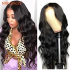 Волосы Mironica, 28 Дюймов, 30 дюймов, волнистые волосы 13x4x1, парик из бразильских человеческих волос, натуральные волосы без повреждений, предварительно выщипанные для черных женщин