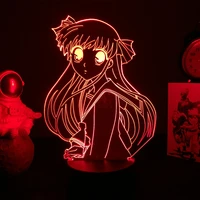 fruit basket newest japanese anime led night lights 3d lamps for bedroom decor gift nightlight waifu table factory dropshipping