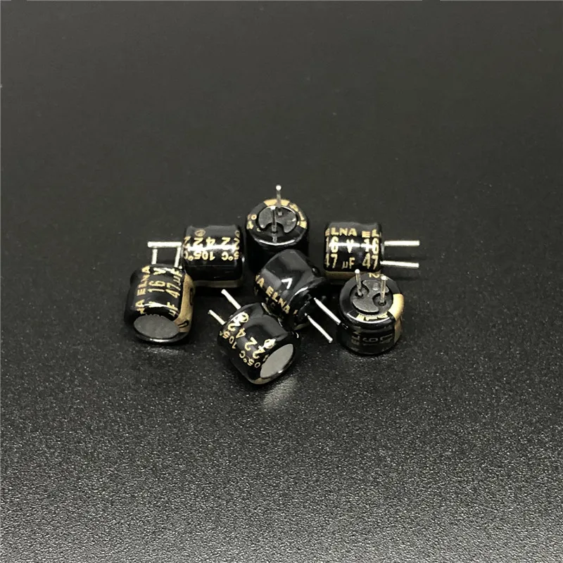

10Pcs/100Pcs 47uF 16V ELNA R3W Series 6.3x5mm 16V47uF small size Audio Capacitor