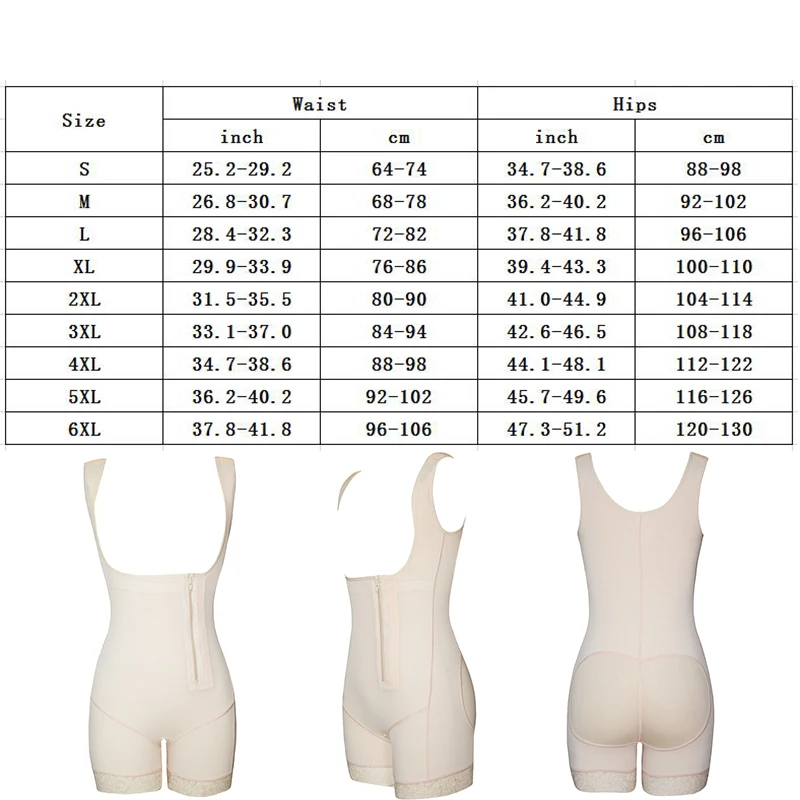

Women Plus Size Bodysuit Shapewear Firm Control Full Body Shaper Underbust Waist Trainer Butt Lifter Shapewear Bodysuit Slimming