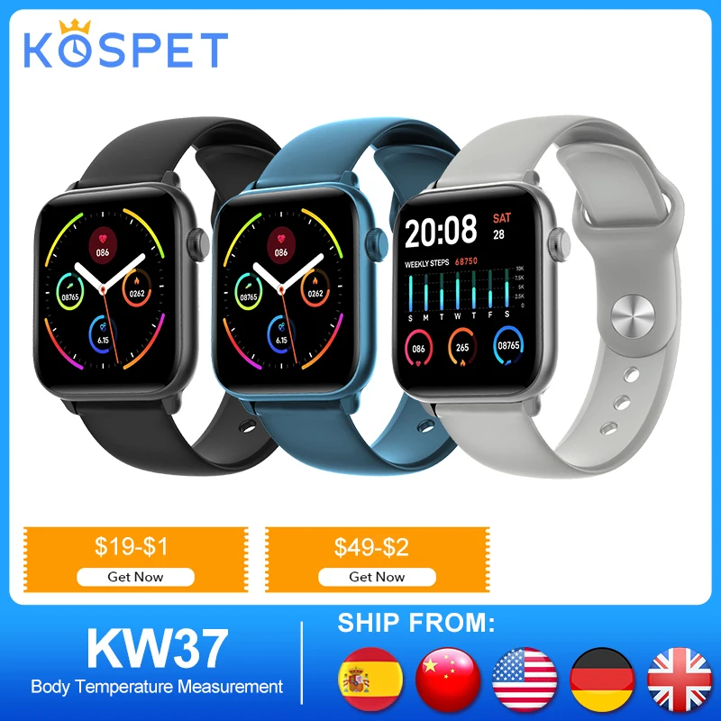 Умные часы KW37 PRO для мужчин водонепроницаемые спортивные Ip68 женские