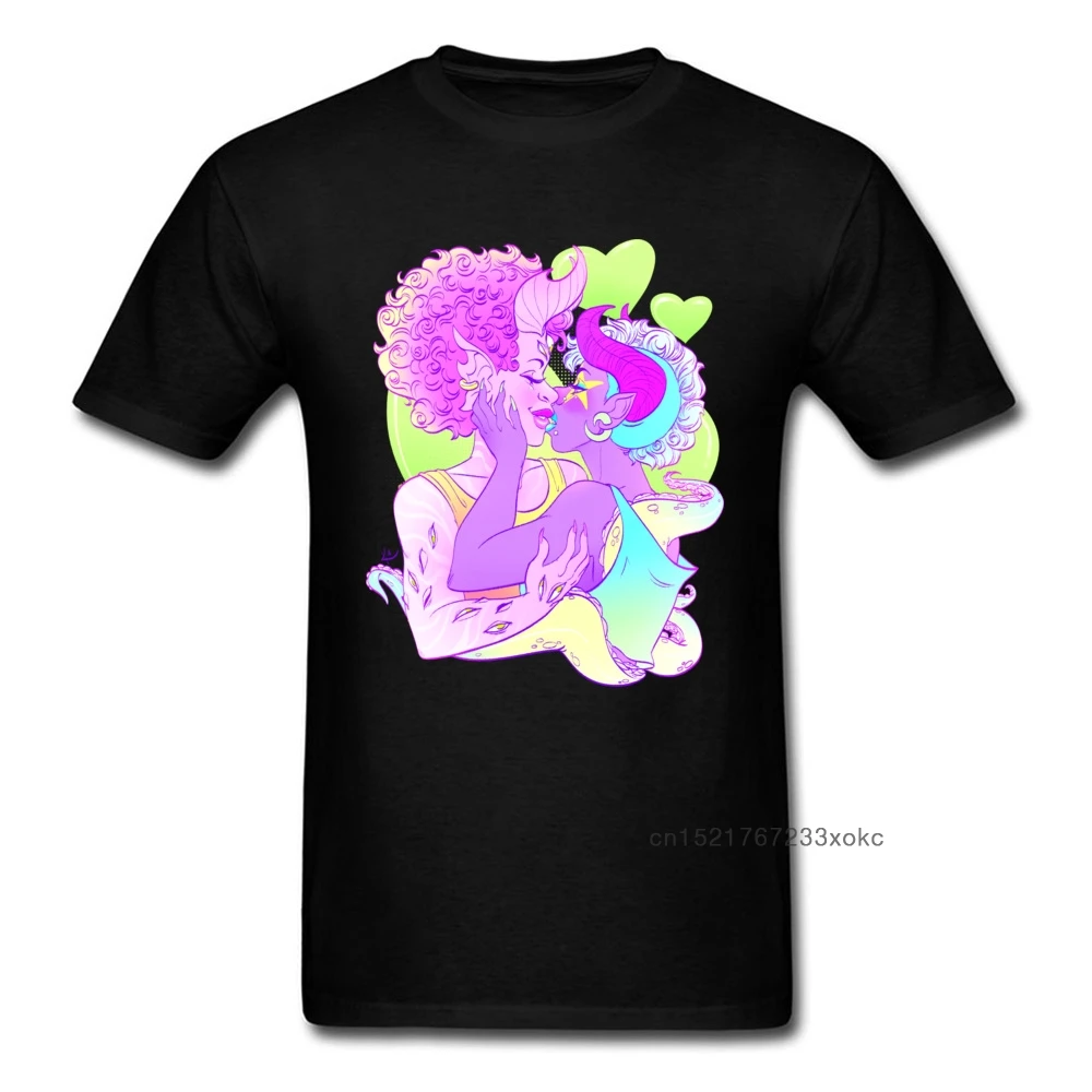 Футболка Demon Kiss крутые футболки мужская футболка женская одежда для влюбленных