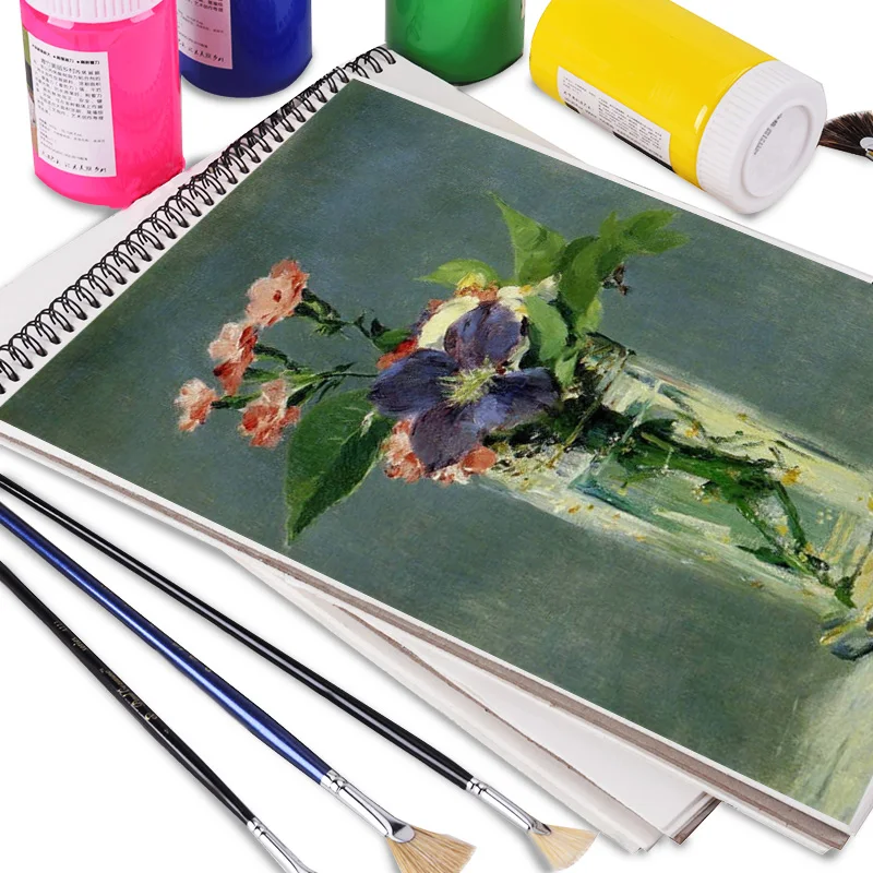 

3PCS High-grade Wild Boar Bristle Fish Tail Fan Shape Paint Brush Set For Watercolor Gouache Acrylic Paint Drawing Art Supplies