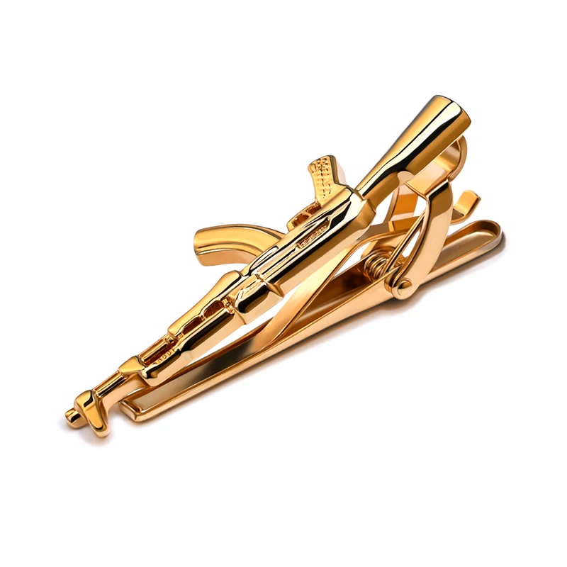 Kaidvll Зажимы для галстука и галстук Бар золотой цвет материал из медного сплава