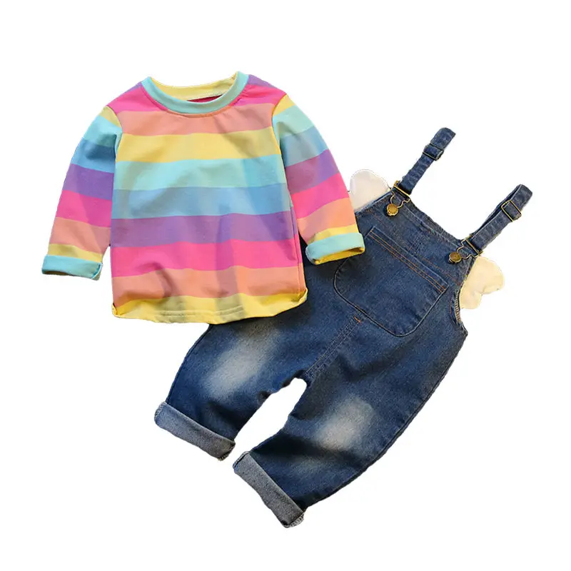 Демисезонный для маленьких мальчиков и девочек хлопковые Костюмы комплект