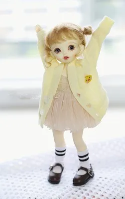 

6 point 4 point BJD.Yosd.MSD.MDD baby clothes accessories top cute rabbit ji panda sweater cardigan coat