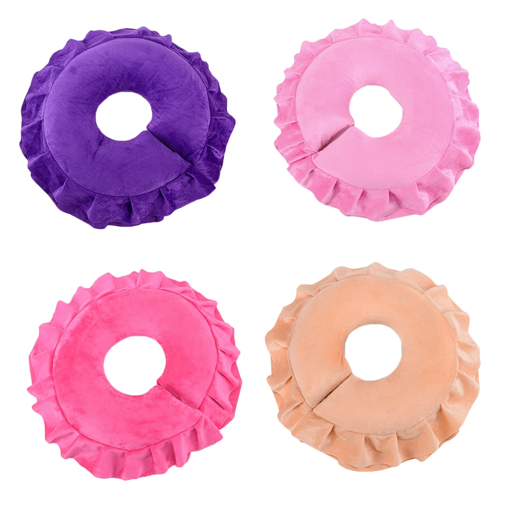 

Мягкая латексная Массажная подушка для лица, для салона красоты тела, подушка для подголовника для спа, моющаяся бархатная накидка для стол...