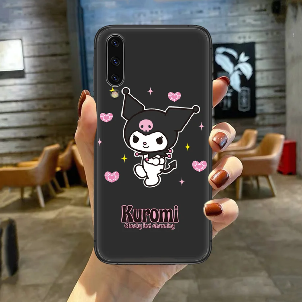 

kuromi Cute Cartoon Phone Case For For SamSung Galaxy A M 5 8 10 20 30 31 40 50 51 70 71 80 S E Black black Coque Painting