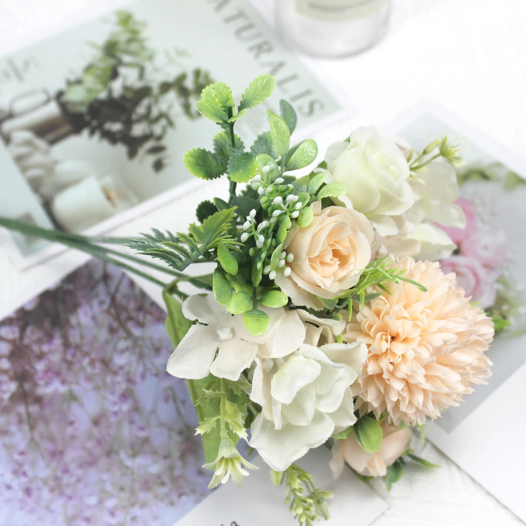 Букет пионов из искусственного шелка | Дом и сад