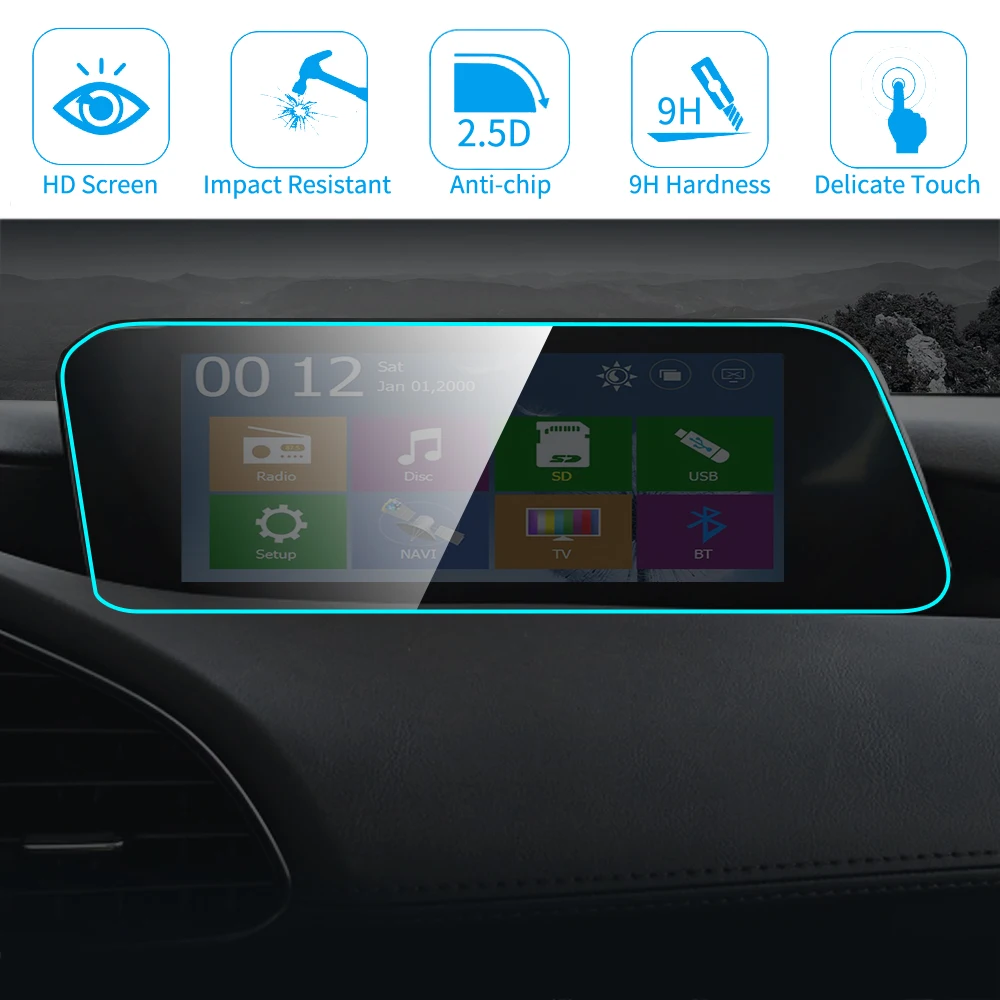 Для Mazda 3 Axela 2020 Автомобильный GPS навигатор закаленное стекло Защита экрана 9H HD