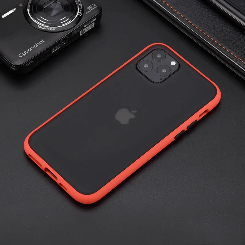 Противоударный чехол для Apple iPhone 11 Pro Max 6 7 8 Plus 7Plus XS XR силиконовый iPhone11 11Pro Матовые