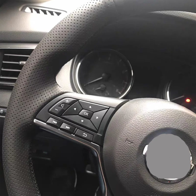 Верхний слой из воловьей кожи ручная работа чехол для руля защита Nissan Kicks X-TRAIL March