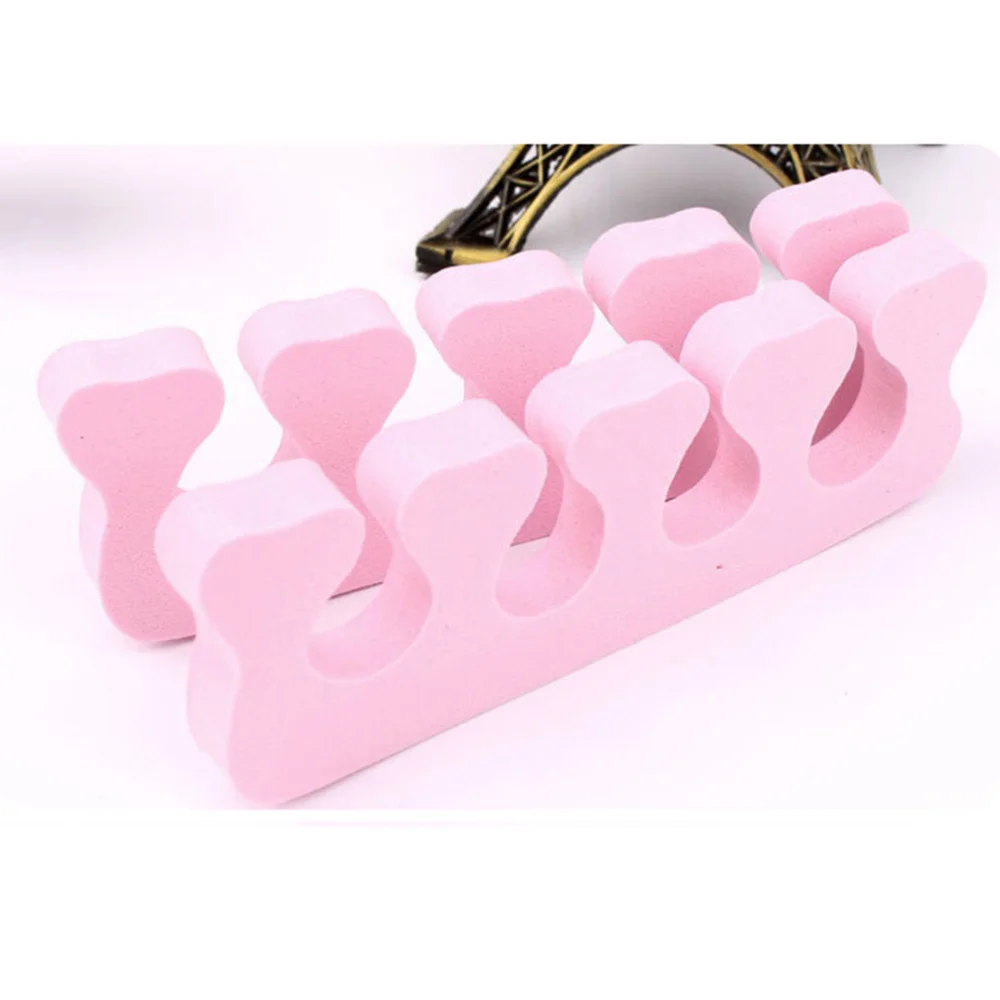 

100pcs Convenient Useful Portable Toe Separators Pedicure Foam Toe Separators Toe Separators Foam for Adults (Random Color)