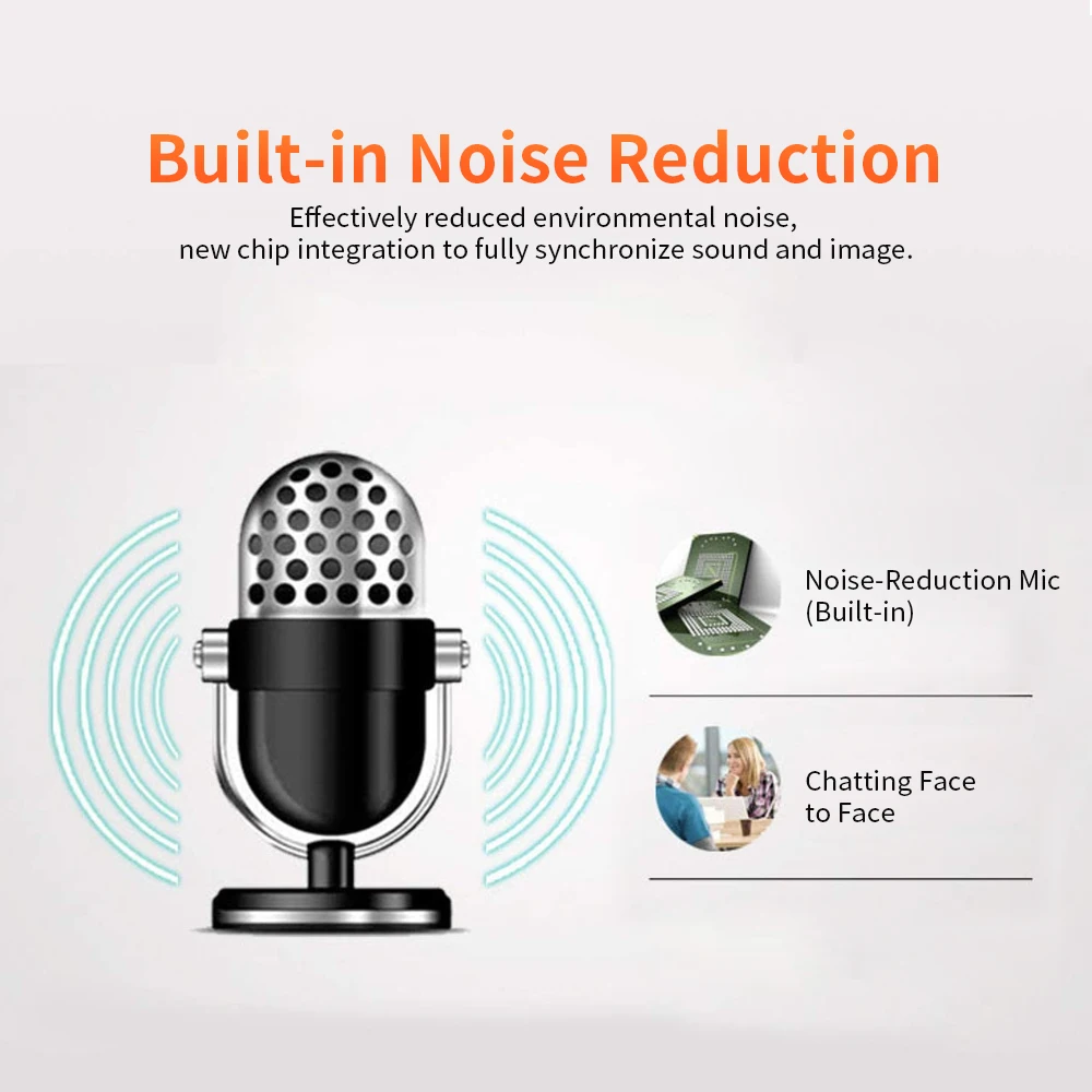 Портативная HD веб-камера с креплением на клипсе Встроенный микрофон веб-видео