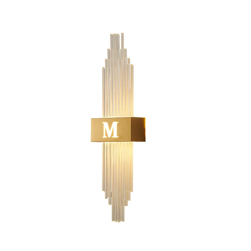 Роскошный хрустальный настенный светильник для гостиной современный блеск