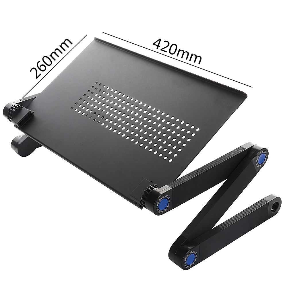 Computer Desks Portable 360 Degree Adjustable Foldable Laptop Notebook Lap PC Folding Desk Table Vented Stand Bed Tray | Компьютеры и