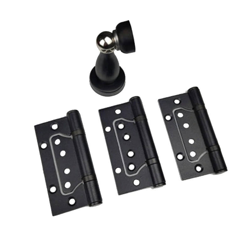 Черный современный Космос алюминиевая дверная ручка замок Задний рычаг закрытый