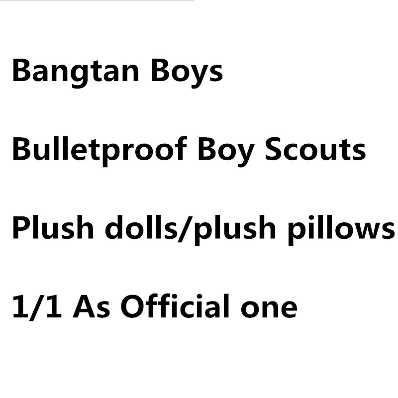 35 см оригинальные Kpop Bangtan Boys плюшевые игрушки мягкие подушки валик