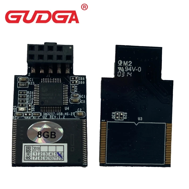 Промышленный встроенный USB-диск (USB DOM) Flash 8G DOM MLC NAS вертикальный монтаж SSD eUSB 8 Гбайт