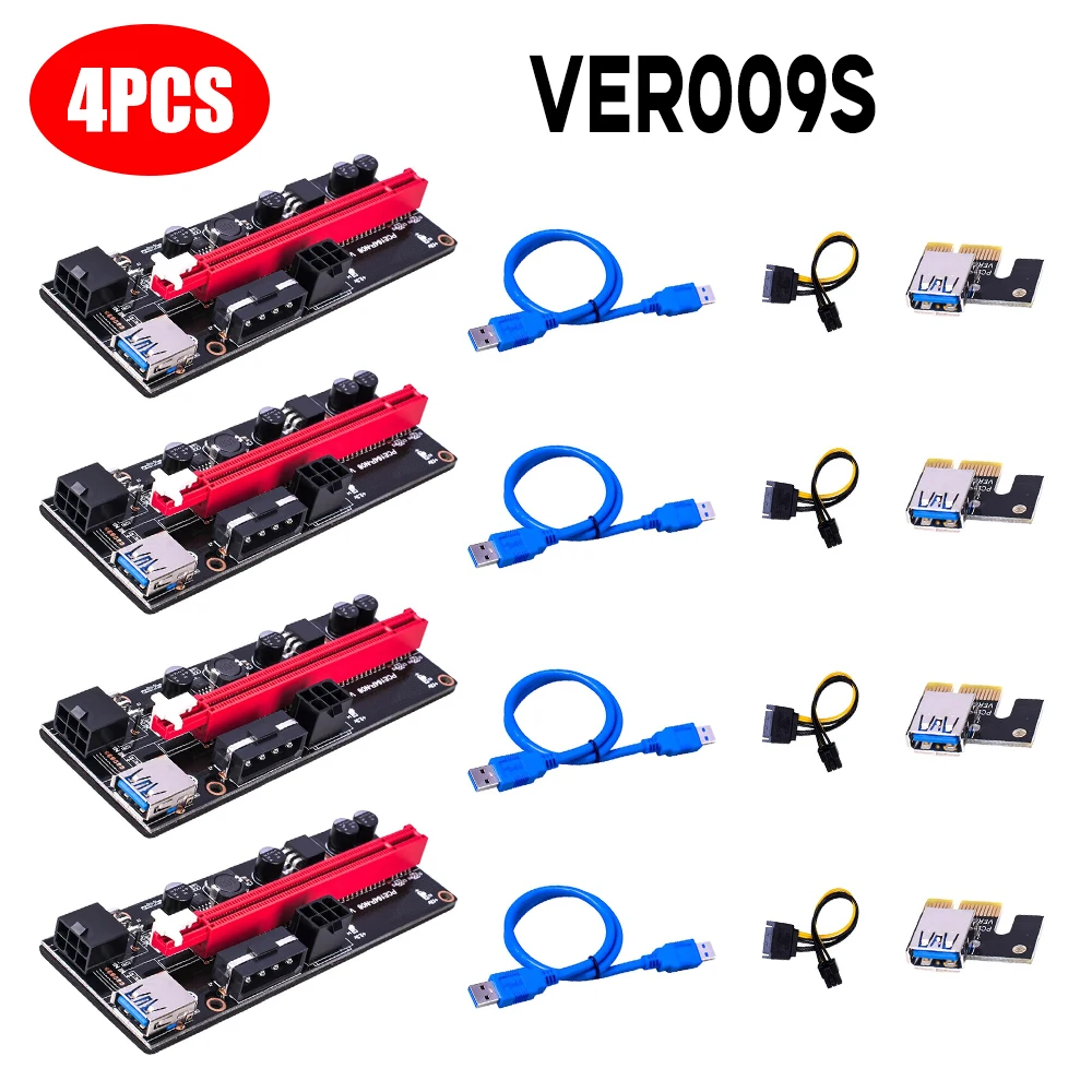 2/4/6/10 шт. USB 3.0 PCI-E Райзер VER 009S Express 1Xto 16X | Компьютеры и офис