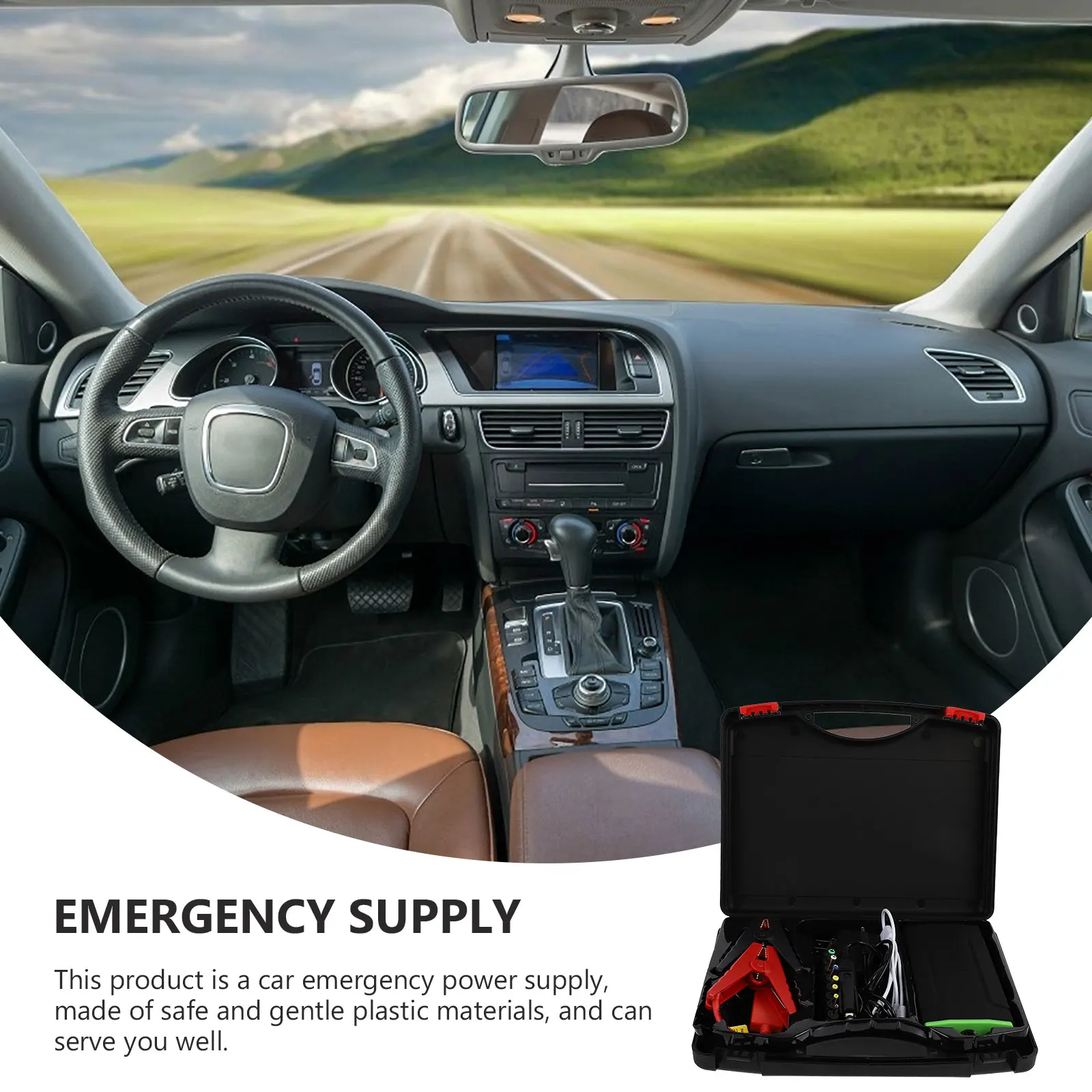 

12V Emergency Car Charger Vehicle Power Supply Useful Mobile Power US Plug