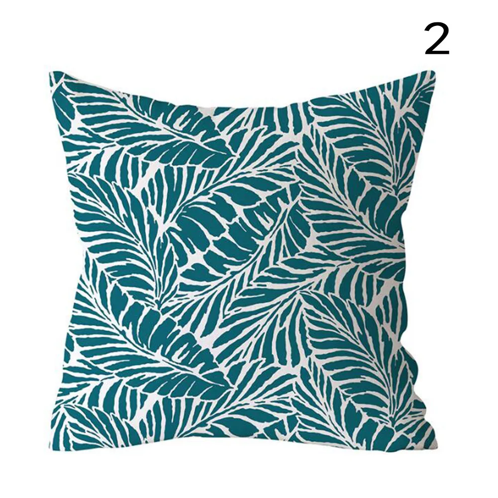 

Sofa Cushion Cover European Blue Green Pillowcase Printing Multicolor Home Decoration Gift Smooth Pillowcase Creative Pillowslip